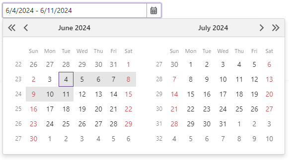 Date Range Picker - Overview