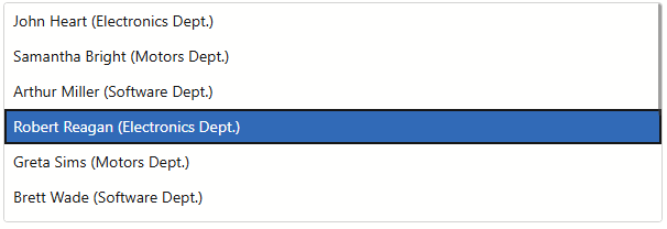 List Box Selects One Item