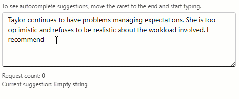 Blazor Memo — AI Smart Autocomplete