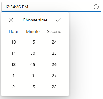 Time Edit - Minute Increment