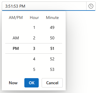 Scroll picker custom time pattern