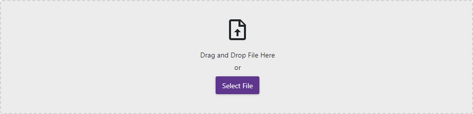 File Input - External Drop Zone