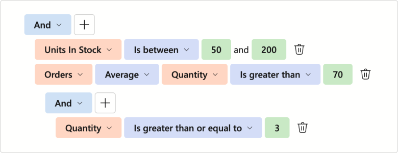 Filter Builder - Collection Fields