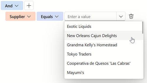 Filter Builder - Foreign Key Editing