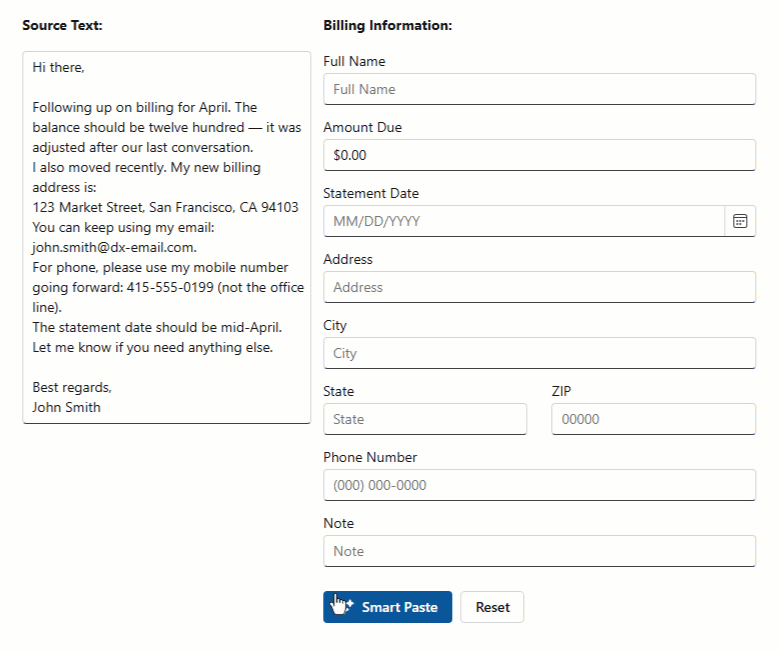Blazor Form Layout — AI Smart Paste