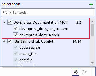 Enable DevExpress Documentation MCP Server Resources