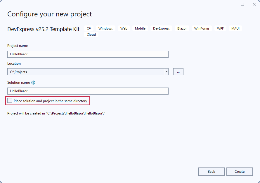 Configure Blazor Project