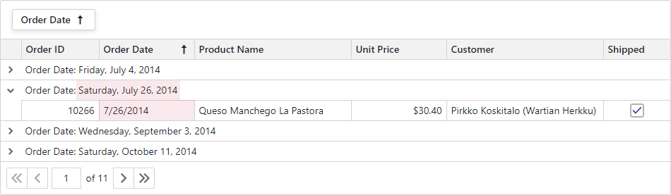 Custom Date Format in Group Row