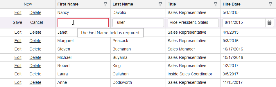 Data Column Cell Edit Template