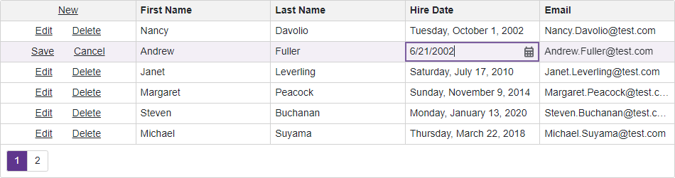 Grid Date Editor - Format