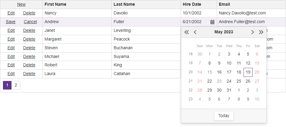 Grid - WeekNumberRule