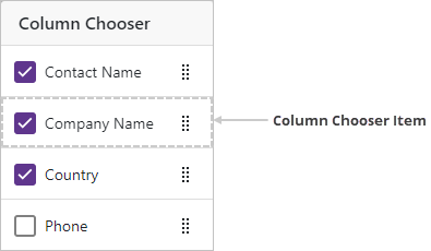 Column Chooser