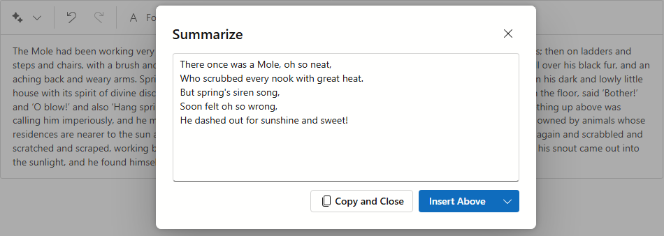 Augment Summary Prompt