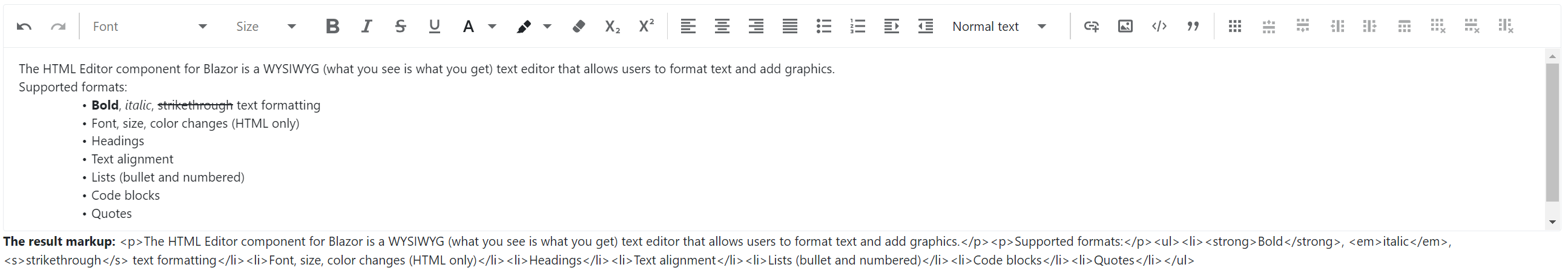 Html Editor - HTML Markup Type