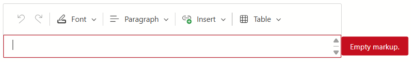 HTML Editor - Right Validation Message Position