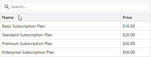 Search Formatted Data