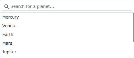 Search box placeholder