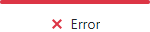 Progress Bar with Error status