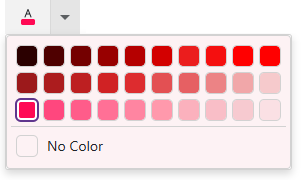 Color palette with custom colors