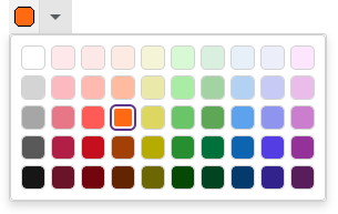 Ribbon color palette