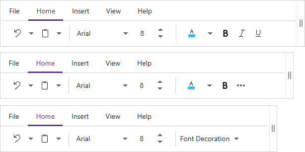 Ribbon with Adaptive Groups