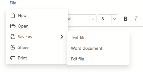 Nested Application Tab Items
