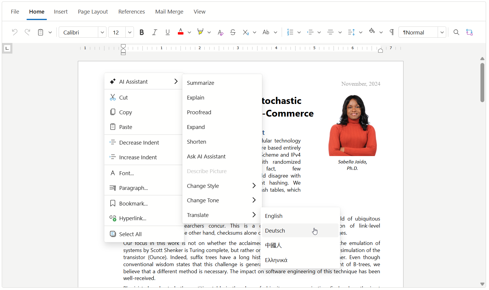RichEdit Translate Menu Item