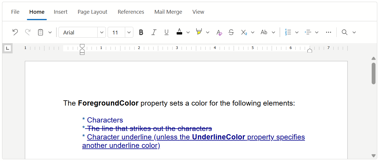 Rich Edit - Foreground Color