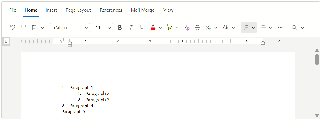Rich Edit - Remove a Paragraph from List