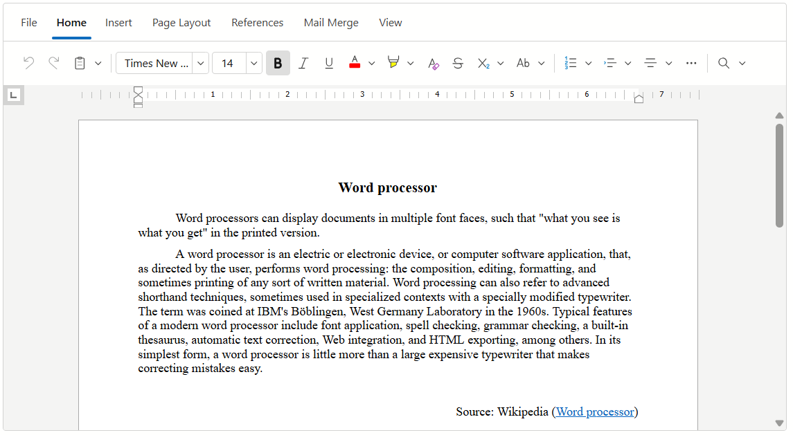 Rich Text Editor Overview