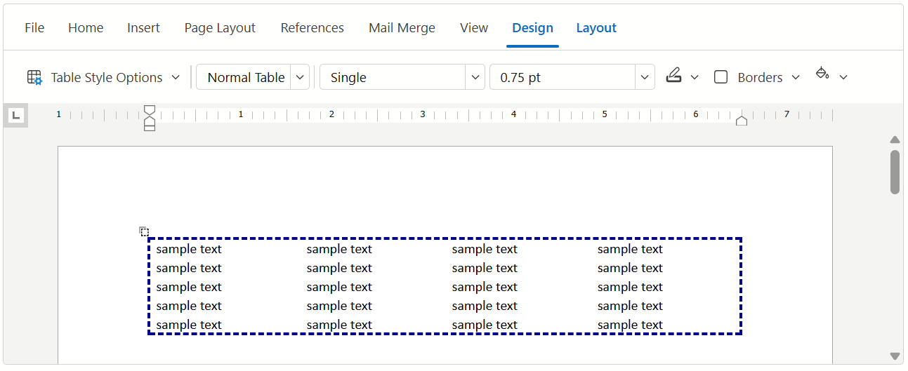 Customize Table Borders