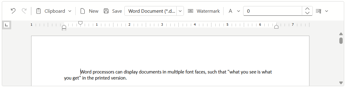 Rich Text Editor: Built-in Toolbar