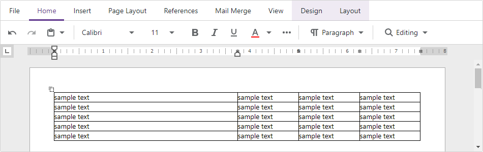 Fixed Table Width