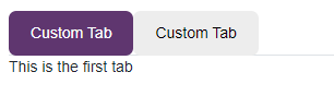 Custom tab appearance