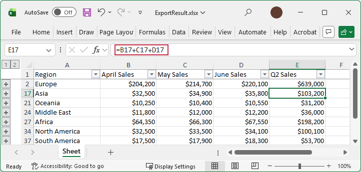 TreeList - Export unbound functions