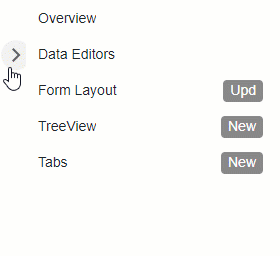 Animated treeview node