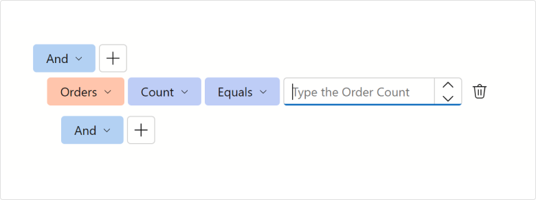 Filter Builder - Customize a Count Editor