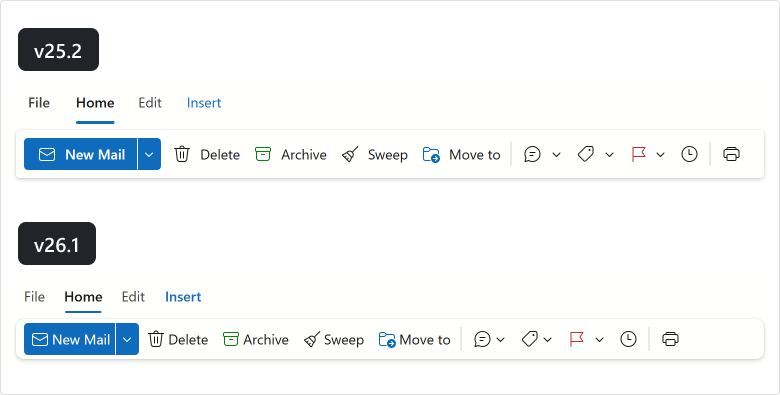 Blazor Ribbon — Updated Design
