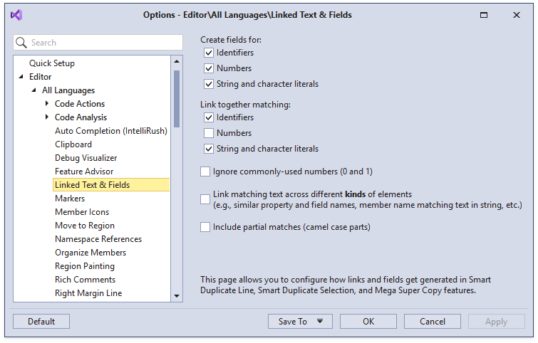 LinkedTextFields