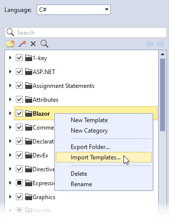 Import Templates