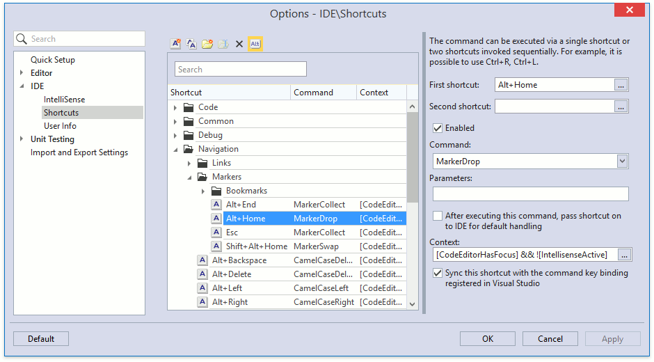 config-shortcuts