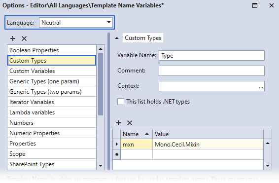 Custom Types