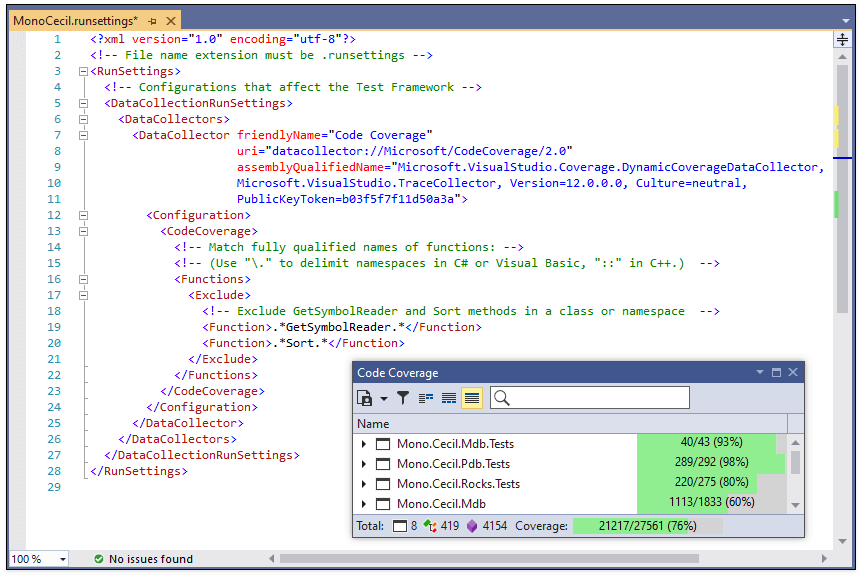 Exclude Function from Code Coverage