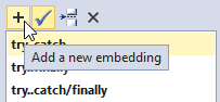 New Embedding Button