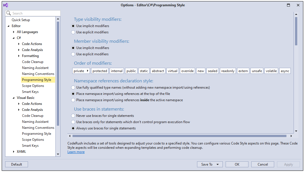 C# programming with Visual Studio Code