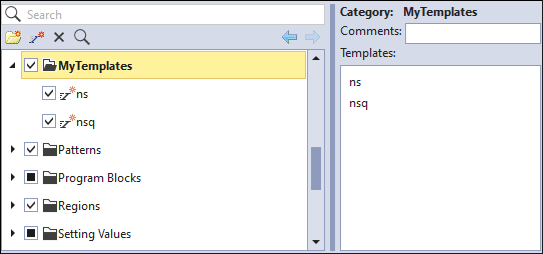  Rename Template category from Menu