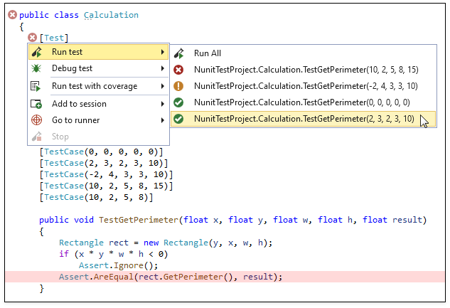 RunSingleTestCase