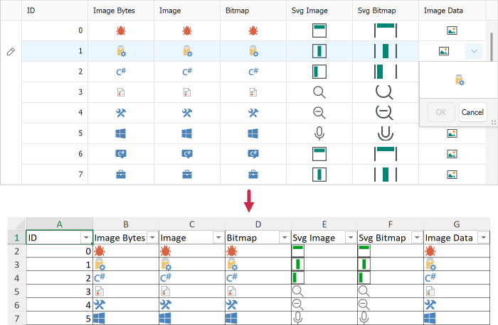 WinForms - Export Images to Excel Cells