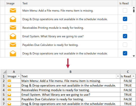 Export Images to Excel Cells