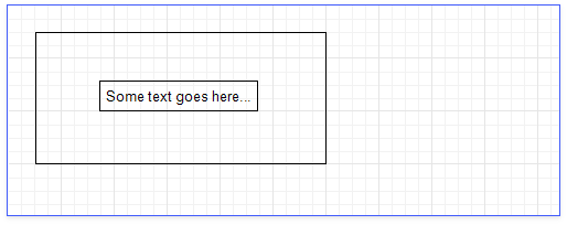 Initial layout. The band contains the [](xref:DevExpress.XtraReports.UI.XRPanel) control with the [](xref:DevExpress.XtraReports.UI.XRLabel) control inside it. Different values of the **AnchorHorizontal** property are set for the **XRLabel** control. The following images show how these values affect the anchoring of this control when the width of the panel is changed.